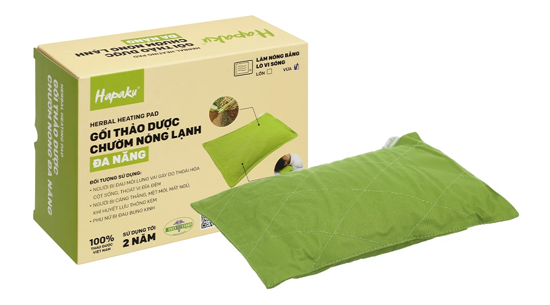 Gối chườm thảo dược nóng lạnh đa năng