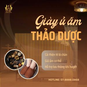 Giày ủ ấm thảo dược